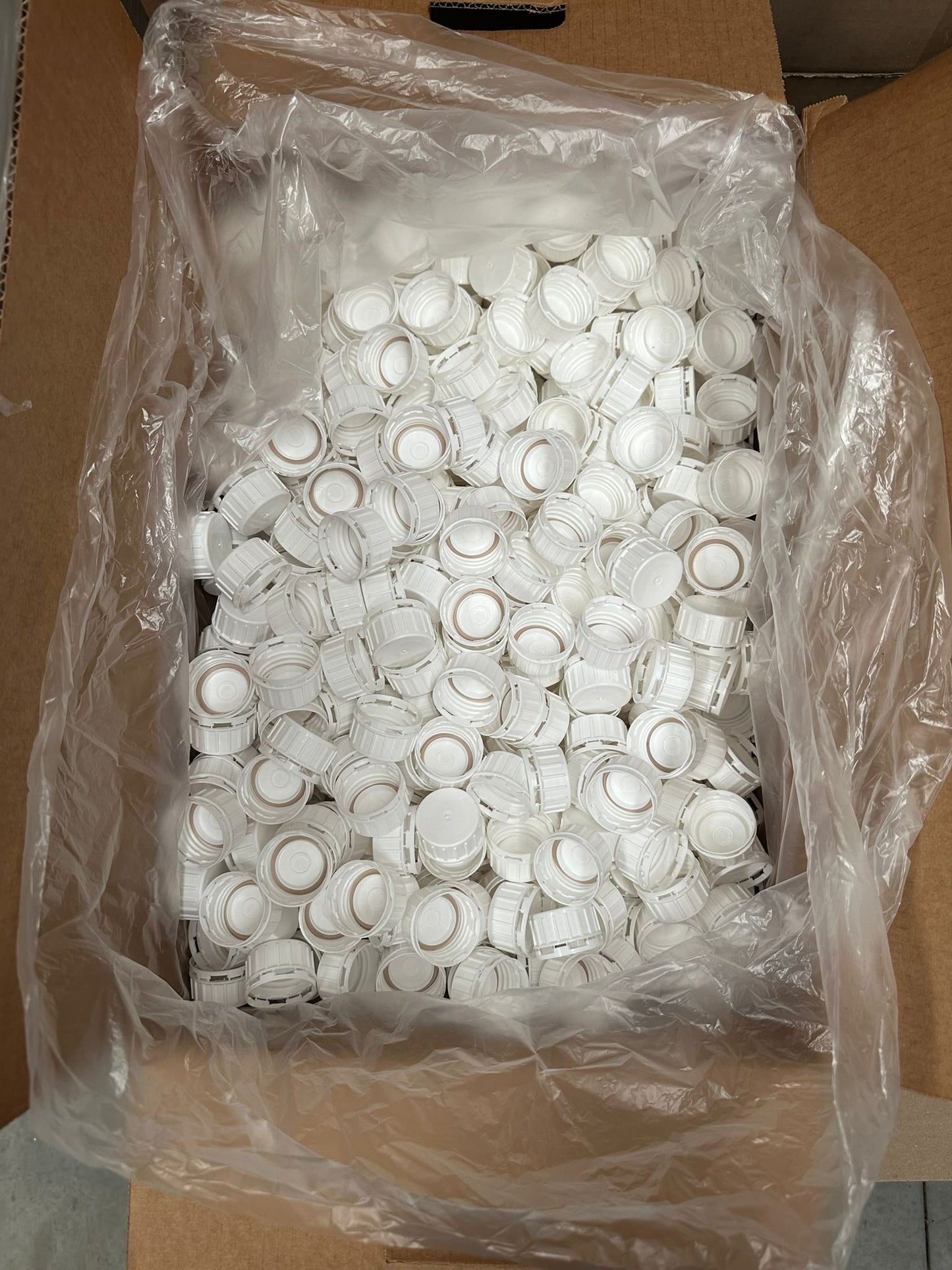 38mm TE Caps – White (Tamper Evident) - GumDropAus