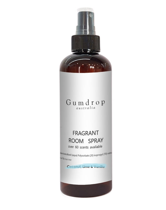 Coconut Lime & Vanilla Fragrant Room Spray 250ml - GumDropAus