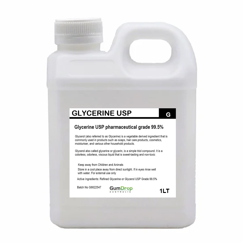 Glycerine Refined USP 99.9% Glycerol Pharmaceutical Grade Palm Oil Free - GumDropAus