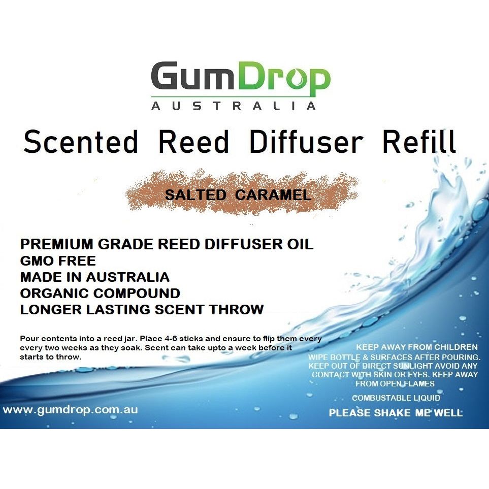 SALTED CARMEL REED DIFFUSER REFILL - GumDropAus