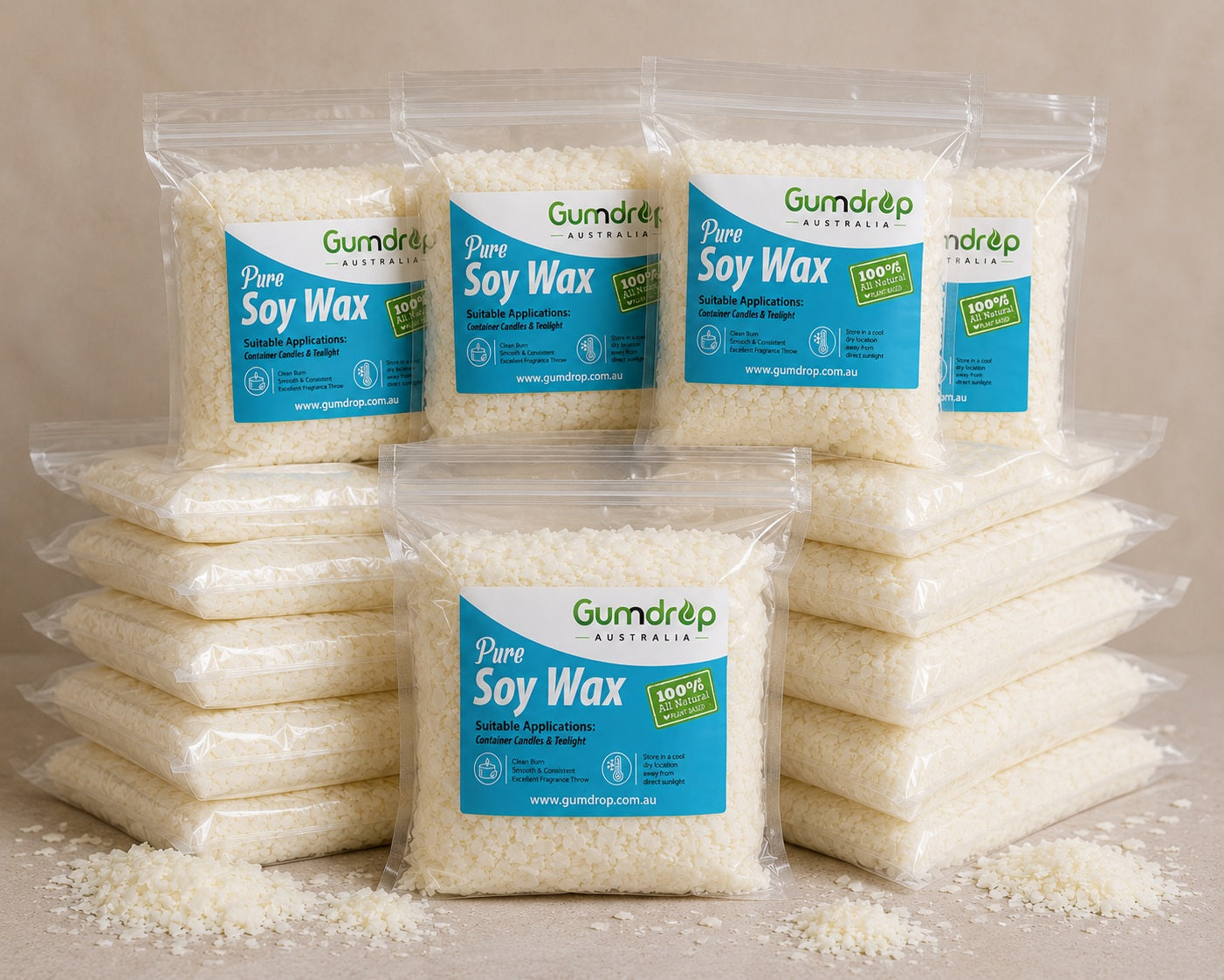 100% Pure Soy Wax - GumDropAus