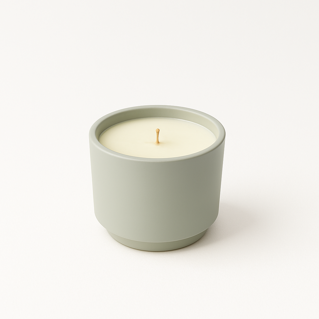 Highly Scented Teal Candle 500 Grams - 80 Hour Burn - English Pear Orchid Scent