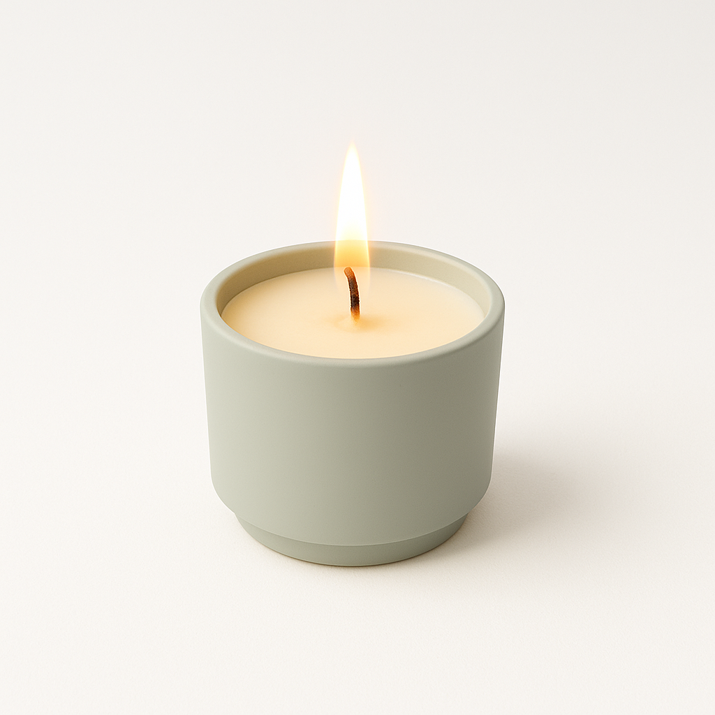 Highly Scented Teal Candle 500 Grams - 80 Hour Burn - English Pear Orchid Scent