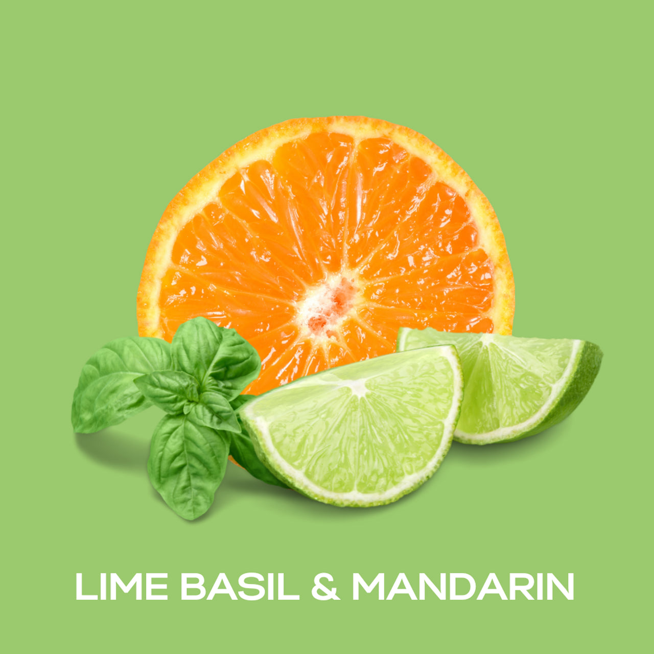 Basil, Lime and Mandarin soy wax melt snap bar from Gumdrop Australia