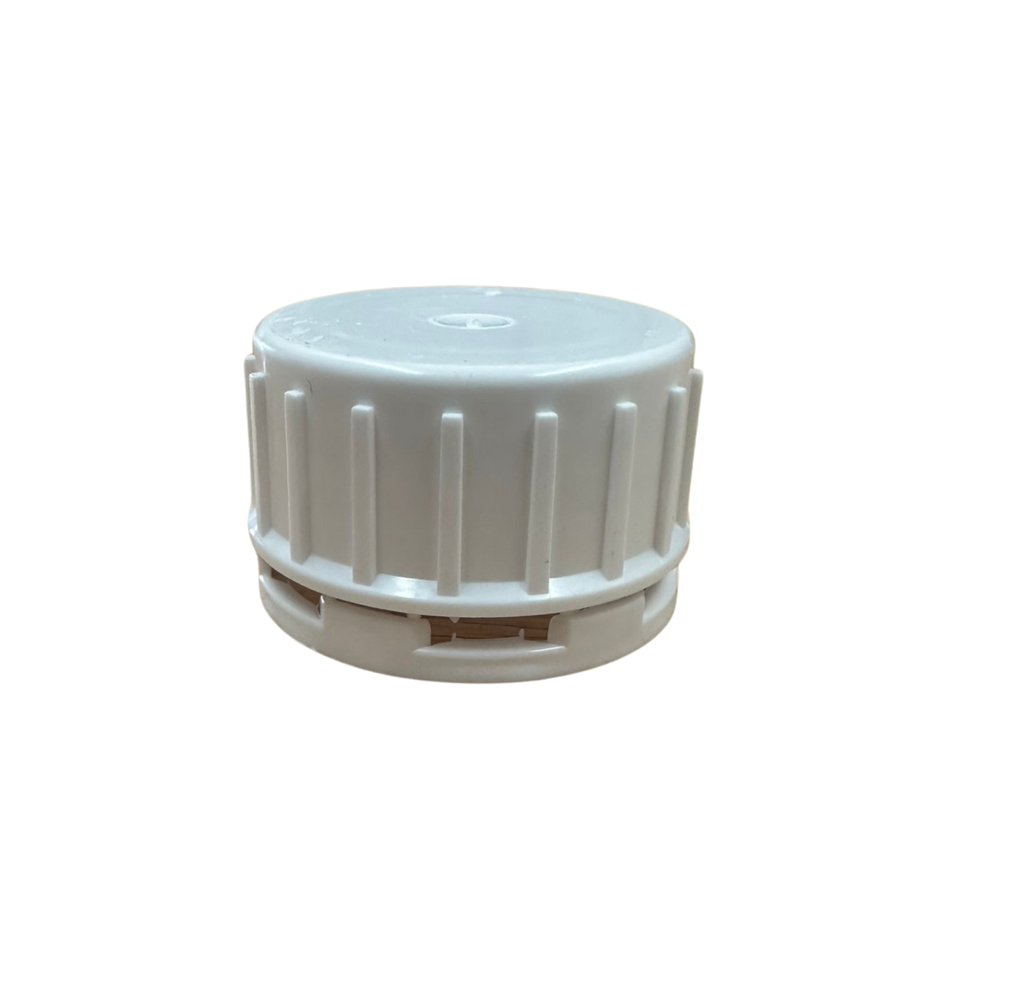 38mm white tamper evident cap from Gumdrop Australia