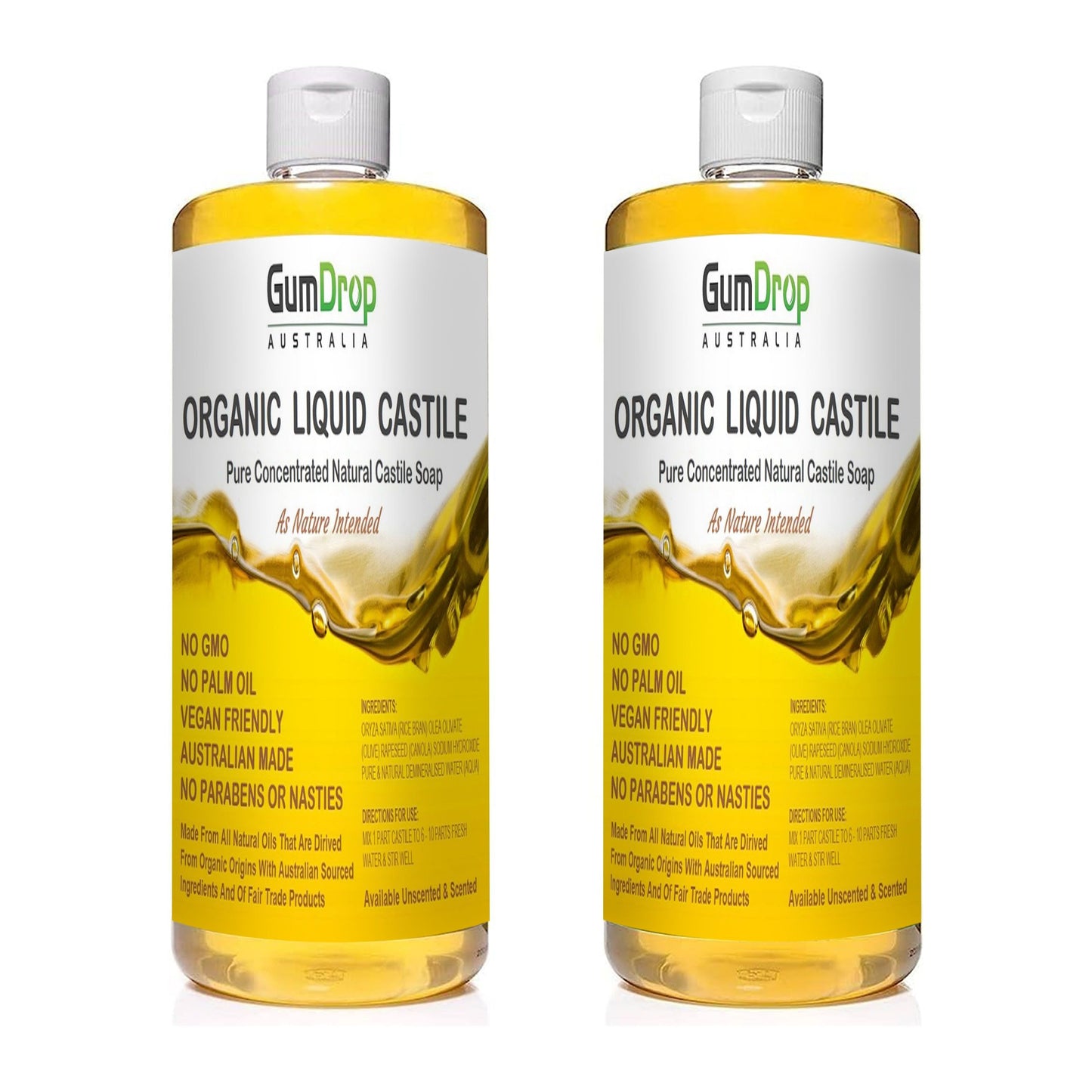 LIQUID CASTILE SOAP Peppermint - GumDropAus