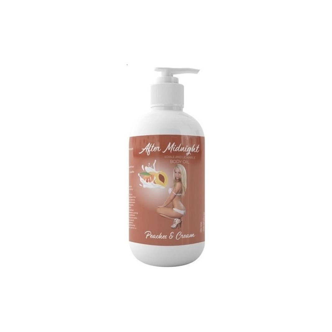 Peaches & Cream Edible Kissable Body Massage Oil - GumDropAus