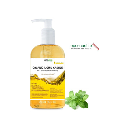 Pure Liquid Castile Soap 250ml Pump Bottle - GumDropAus