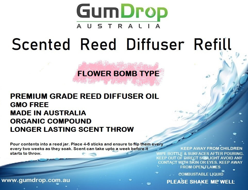 FLOWER BOMB TYPE REED DIFFUSER REFILL - GumDropAus