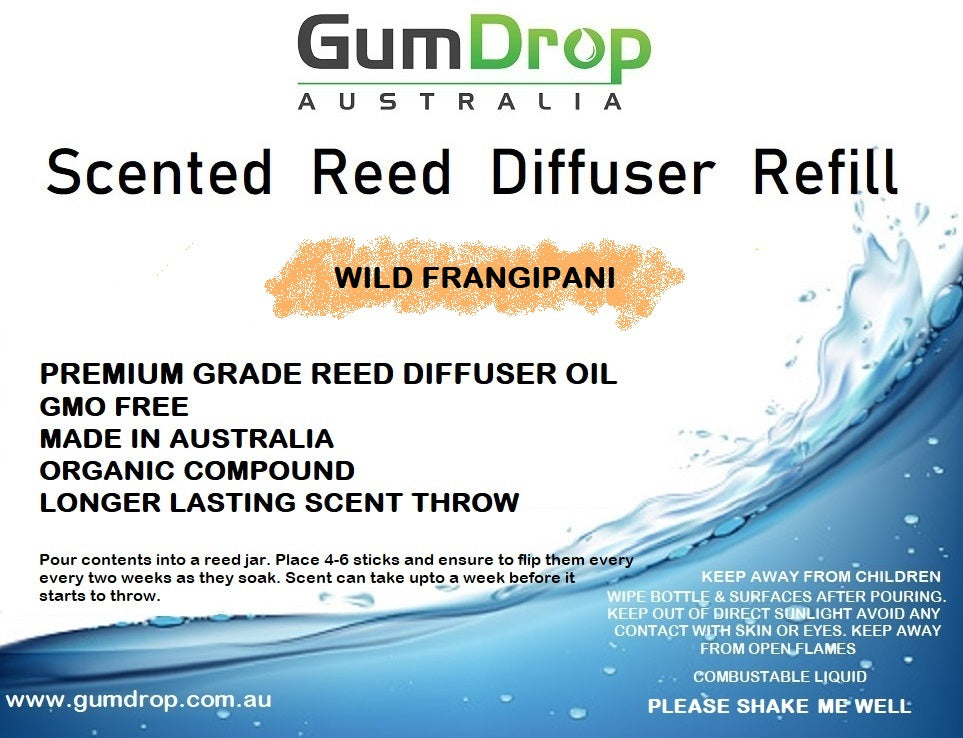 FRANGIPANI REED DIFFUSER REFILL - GumDropAus