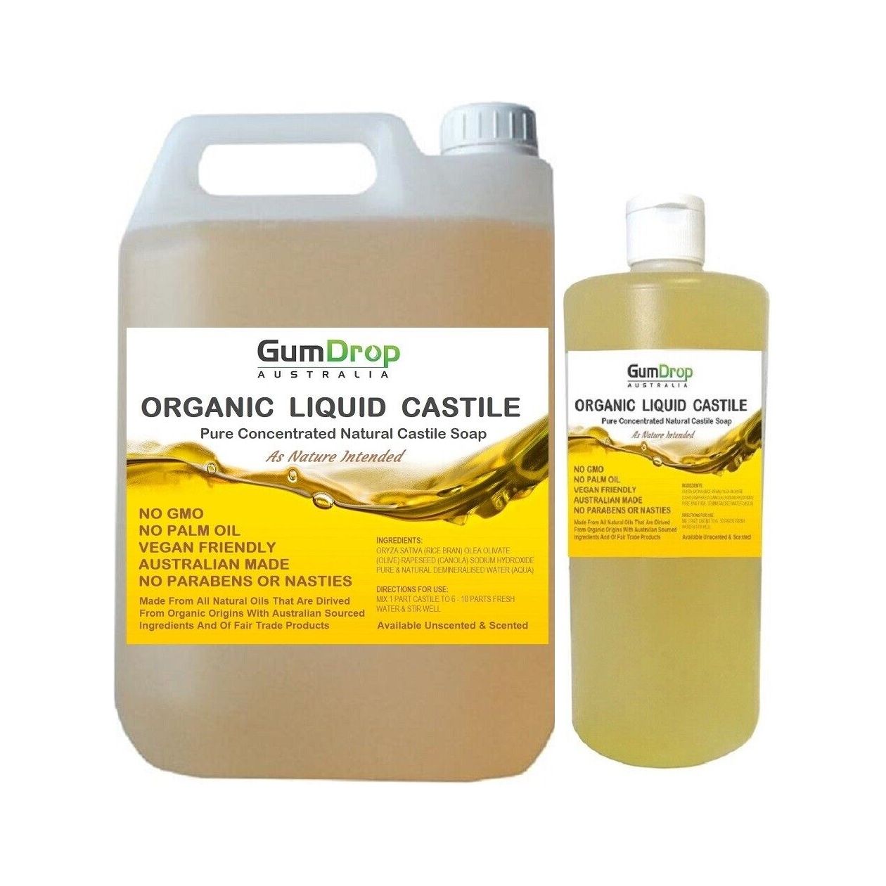 LIQUID CASTILE SOAP Citrus - GumDropAus