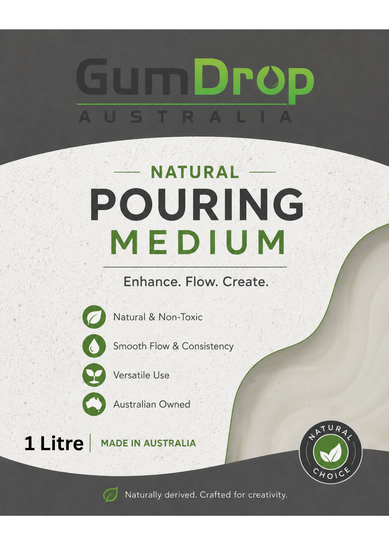 Natural Pouring Medium - GumDropAus