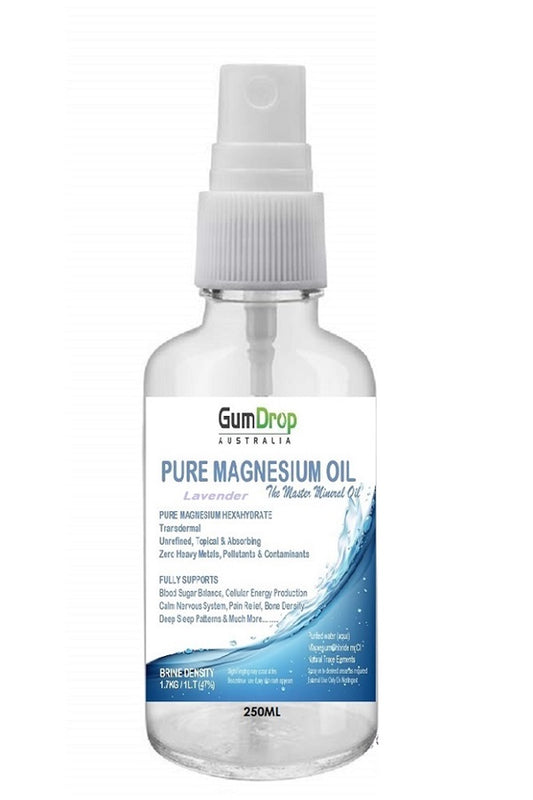 Magnesium Oil - Lavender Infused 250ml - GumDropAus