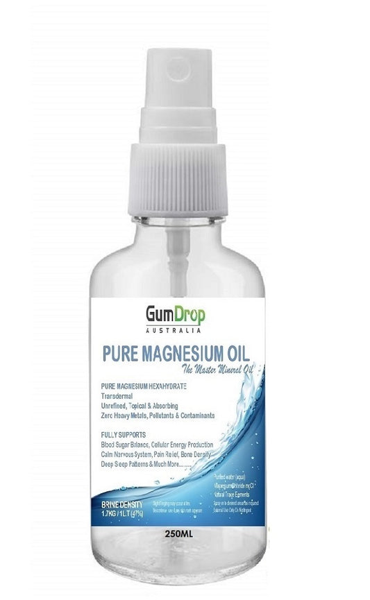 Magnesium Oil - Lemongrass Infused 250ml - GumDropAus