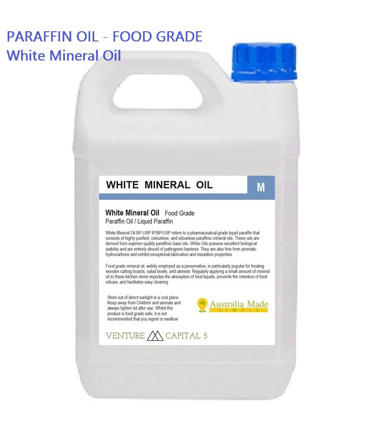 White Mineral Oil - Food Grade Light Liquid Paraffin Oil - Australian Made