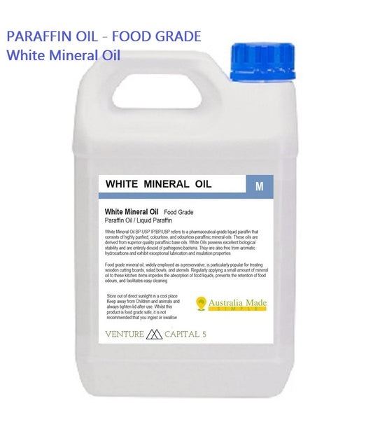 White Mineral Oil - Food Grade Light Liquid Paraffin Oil - Australian Made