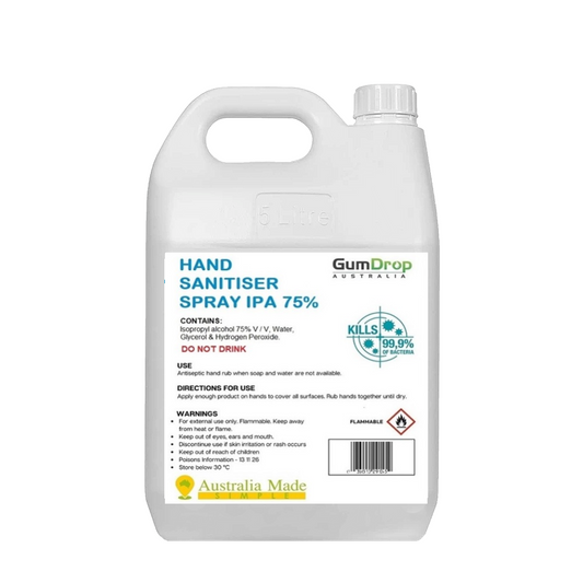 HAND SANITISER SPRAY Antibacterial - 80% Alcohol - GumDropAus