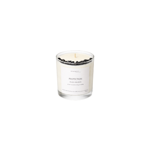 Obsidian Crystal Infused Scented Candle from Gumdrop Australia