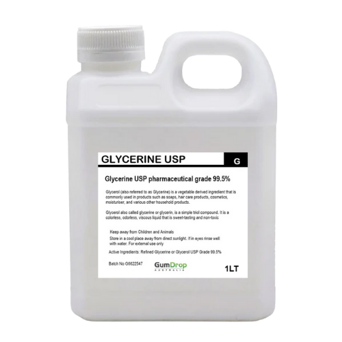Glycerine Refined USP 99.9% Glycerol Pharmaceutical Grade Palm Oil Free - GumDropAus