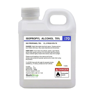 1L bottle of Isopropyl Alcohol 70% IPA from Gumdrop Australia