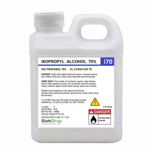 2.5L container of Isopropyl Alcohol 70% IPA from Gumdrop Australia
