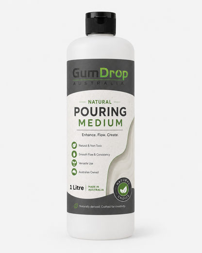Natural Pouring Medium 1L bottle from Gumdrop Australia