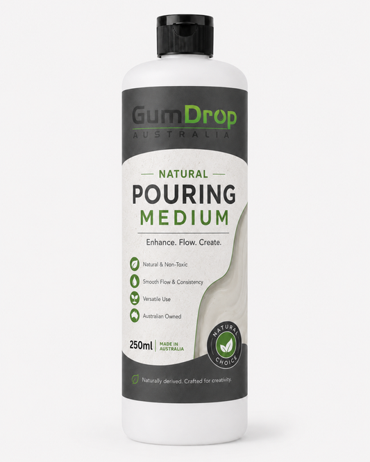 Natural Pouring Medium 250ml bottle from Gumdrop Australia