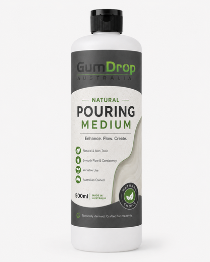 Natural Pouring Medium 500ml bottle from Gumdrop Australia