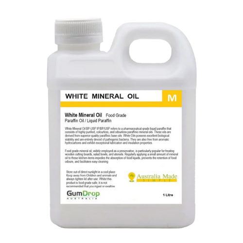 White Mineral Oil - Food Grade Light Liquid Paraffin Oil - Australian Made - GumDropAus