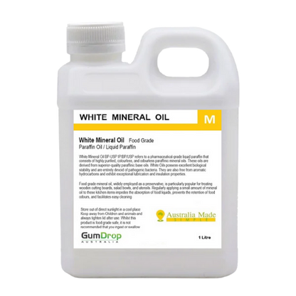 White Mineral Oil - Food Grade Light Liquid Paraffin Oil - Australian Made - GumDropAus