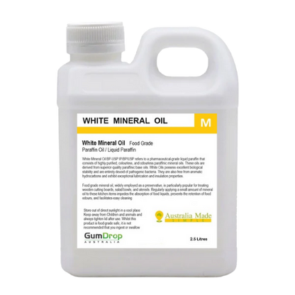 White Mineral Oil - Food Grade Light Liquid Paraffin Oil - Australian Made - GumDropAus