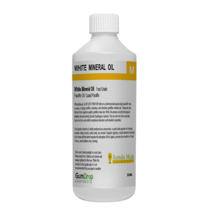 White Mineral Oil - Food Grade Light Liquid Paraffin Oil - Australian Made - GumDropAus
